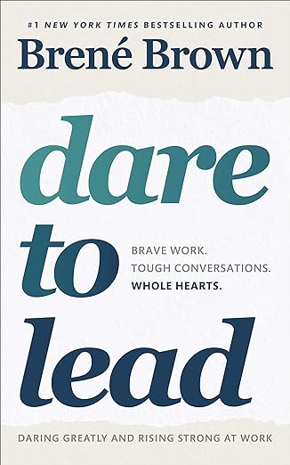 Greyish white book cover of Dare To Lead