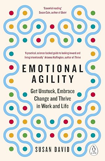 White cover of book Emotional Agility