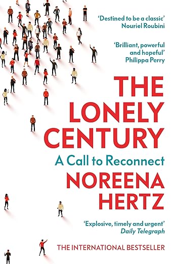 White book cover of The Lonely Century