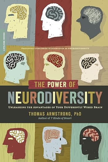 Book cover showing different brains and heads in different shapes, sizes and colors