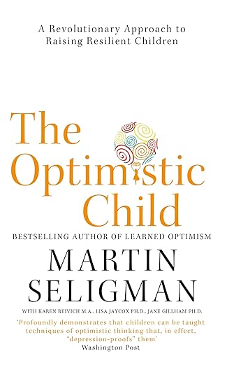 White book cover with yellow letters spelled The Optimistic Child