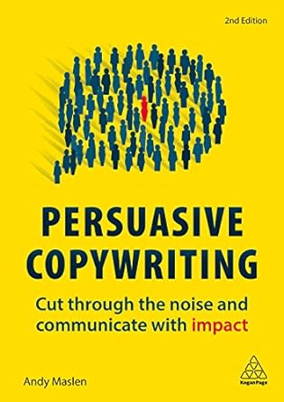 Yellow book cover of Persuasive Copywriting