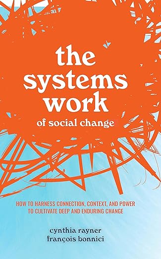 Orange and blue book cover of systems work of social change